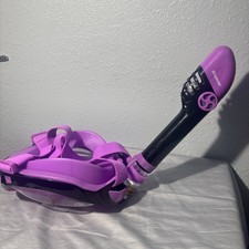 Greatever G2 Full Face Snorkel Mask with Latest Dry Top System Pink/purple S/M