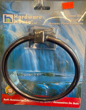 Oil Rubbed Bronze Towel Ring Hardware House 689539 Bath Wall Mount New