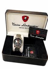 Tonino Lamborghini Pilot Swiss Made Chronograph (Quarz) Ref.5014, Edelstahl