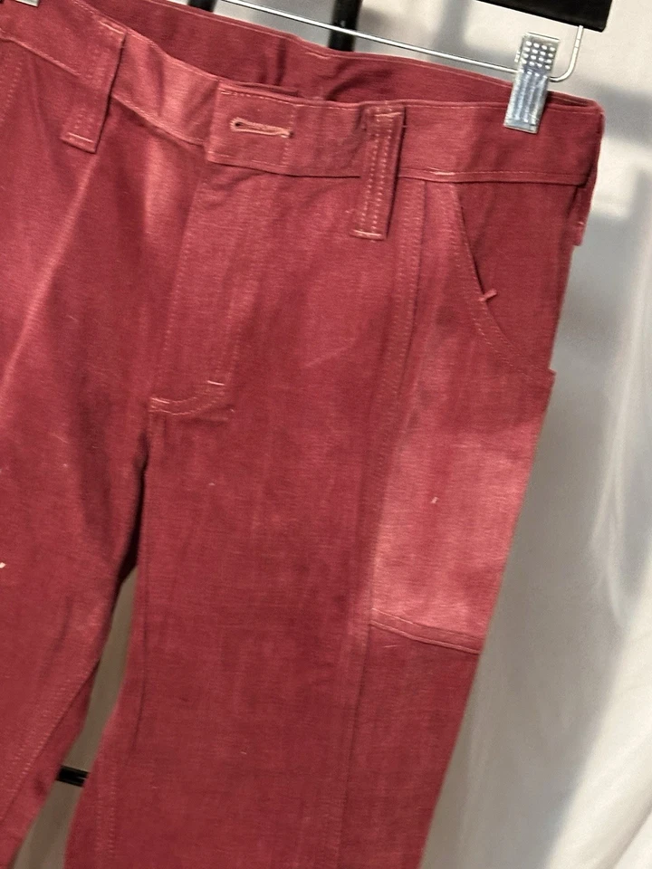 Pantalones rojos Lee Leens vintage años 70 Foto 2 de 4