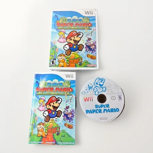 Super Paper Mario  Nintendo Wii  COMPLETE in Box original F