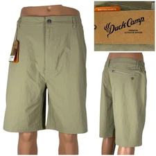 Duck Camp Mens 2XL Shorts Drifter Sandbar 103 Nylon Stretch Green Outdoors NWT