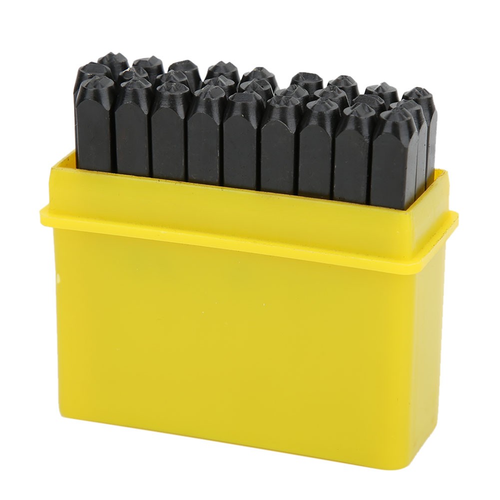 Carbon Steel 3mm Alphabet Punch Metal Stamp Tool With Storage Case (Alphabet).