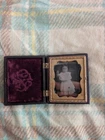 Antique Victorian Ambrotype Photo Case Ornate Union Case Portrait