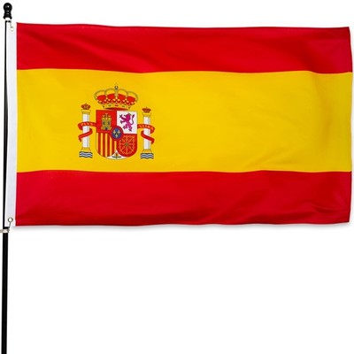 DANF Spain Flag 3ftx5ft Spainish National Flags Polyester with Brass Grommets...