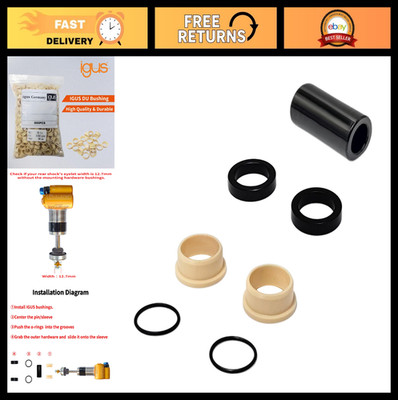 Rear Shock Mounting Hardware with IGUS DU Bushing for Fox, RockShox, Ohlins & Mo