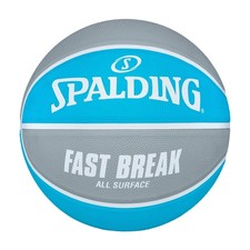 Official Size 7 Fast Break Indoor Outdoor Basketball Blue Silver