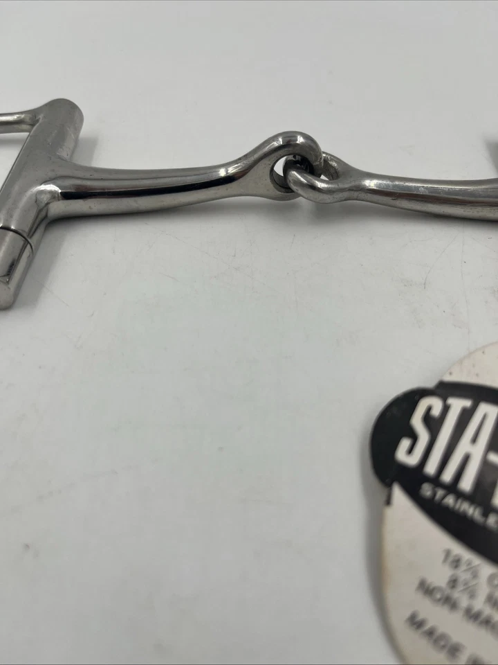 Broca de acero inoxidable Sta-brite para caballo de 4 1/2" nueva con etiqueta tachuela equina Foto 3 de 4