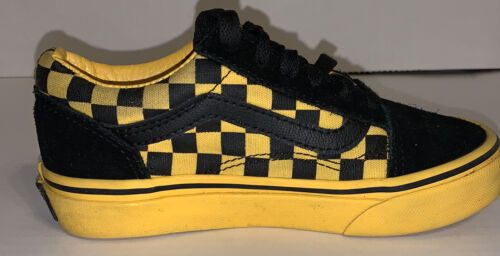 Vans Old Skool Black And Yellow Checkered Skate Pros Kids Size 12 | eBay Vans Old Skool Black And Yellow Checkered Skate Pros Kids Size 12 | eBay
