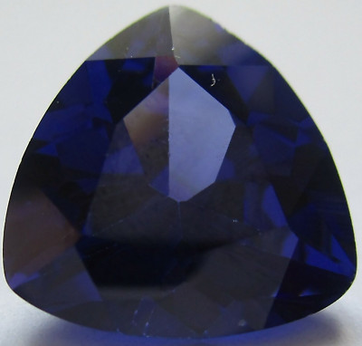 1 Cubic Zirkonia 12x12 mm, Trillion, Tansanit, Facetten- synthetischer Edelstein