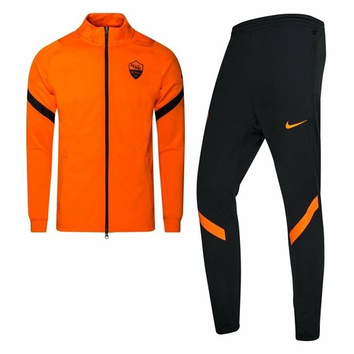 Tuta Uomo Nike AS Roma 2020-2021 CK9632-819 Arancione Nera Dri-Fit | eBay