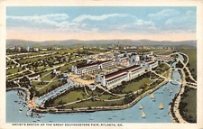 GA~GEORGIA~ATLANTA~ARTIST'S SKETCH OF SOUTHEASTERN FAIR GROUNDS~C.1925