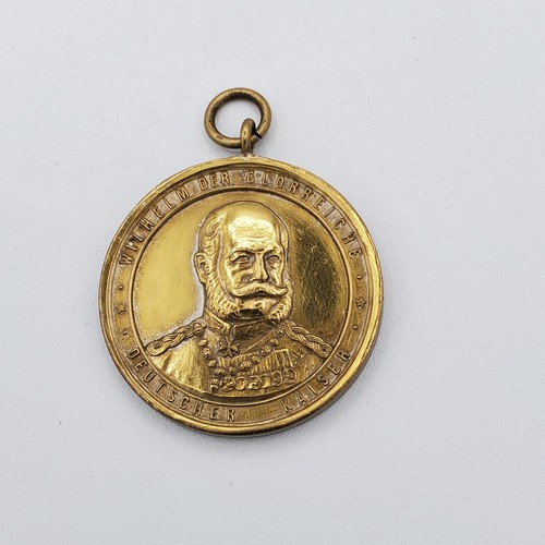 German Kaiser Wilhelm medal military veteran Bavaria Lichtenfels award brass old - Picture 6 of 12