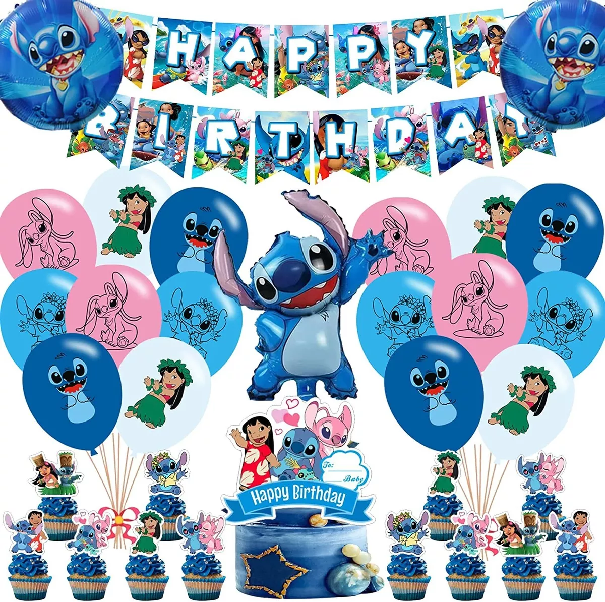 1pcs Stitch Foil Balloon Party Supplies.