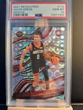2021 Revolution Jalen Green Rookie #115 GROOVE Prizm PSA 10 GEM MT