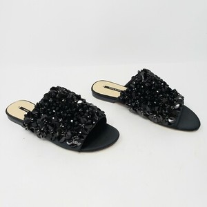 zara black slides