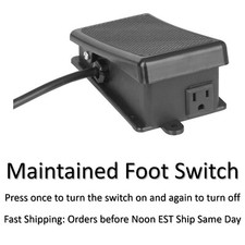 Foot Switch : Maintained On Off :  Latching for Hands Free Power Tool Operation