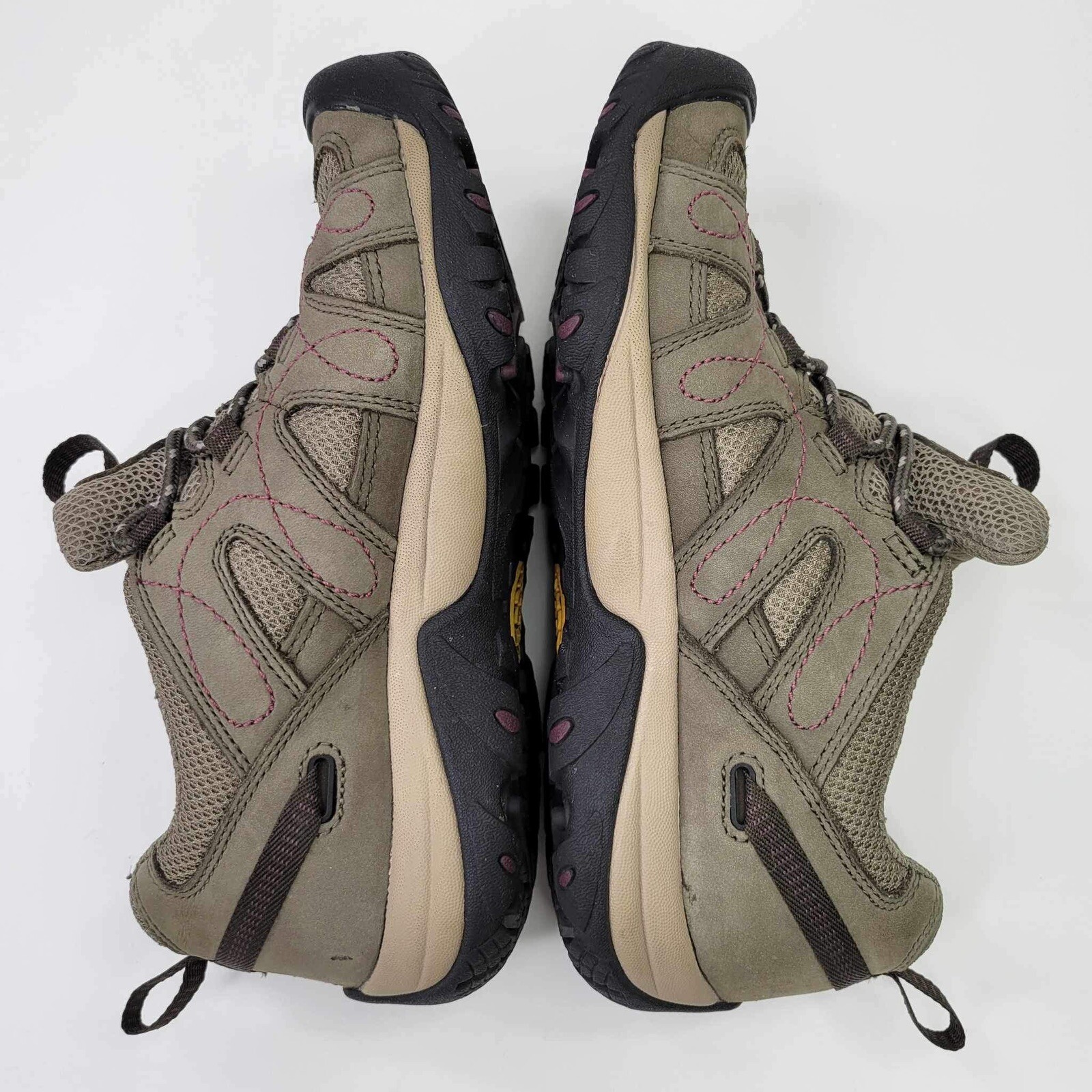 Sneakers da trekking KEEN da donna Voyageur marroni da campeggio taglia 7 5 pelle