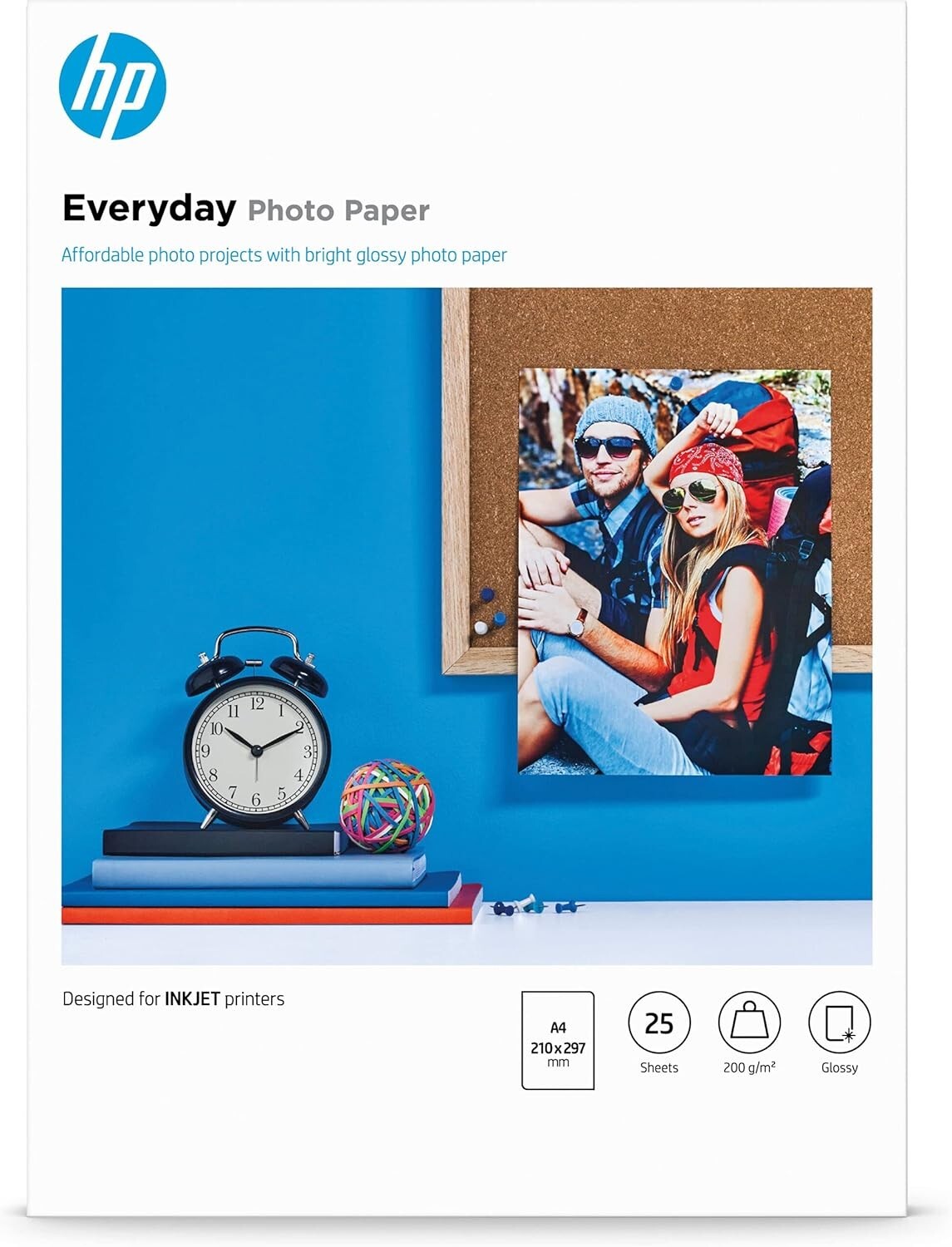 Hp Q5451a Fotopapier Glänzend, Blatt, Din A4, 200 G/Qm Größe 25 - Image 2