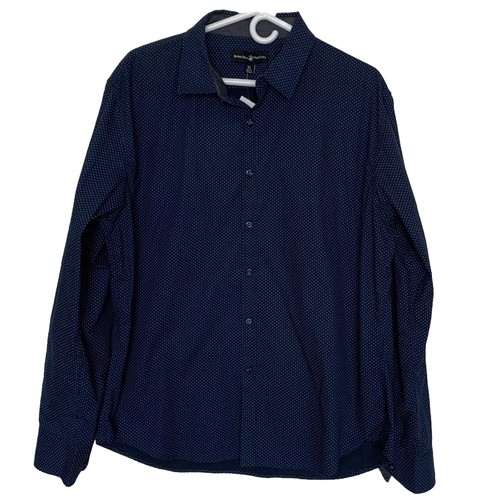 Beverly Hills Polo Club Mens XL Blue Long Sleeve Button Down Shirt New
