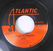 Rock 45 Awb - Person To Person / Cut The Cake On Atlantic