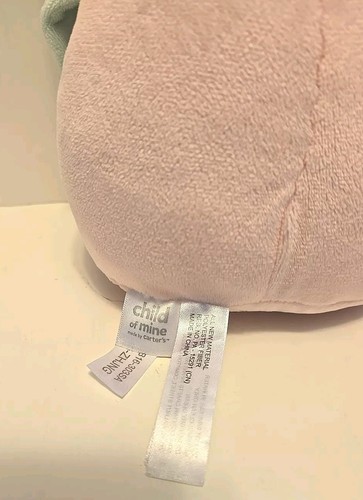 Carter's Child Of Mine Girls Stuffed Animal Pink Owl Plush 10" - Picture 3 of 6