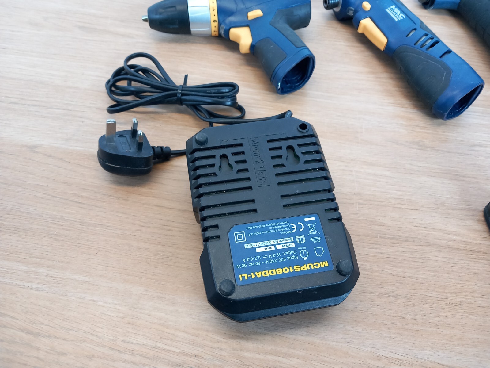 MacAllister 10.8v Cordless Tool Set Inc Drill , Angle Impact Driver & Multi Tool eBay