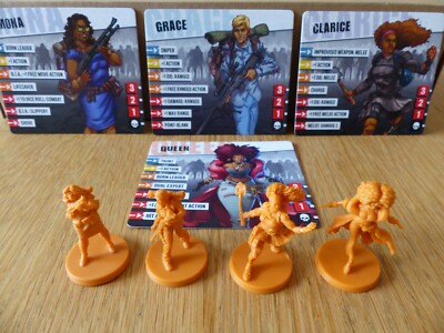 Zombicide 2nd Edition: Mona, Grace, Clarice, Queen! Kickstarter Exclusive CMON