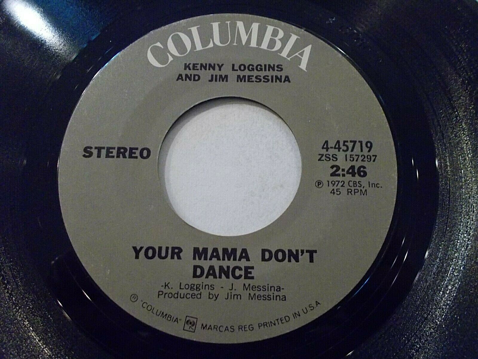 Loggins & Messina Your Mama Don’t Dance / Golden Ribbons 45 Vinyl