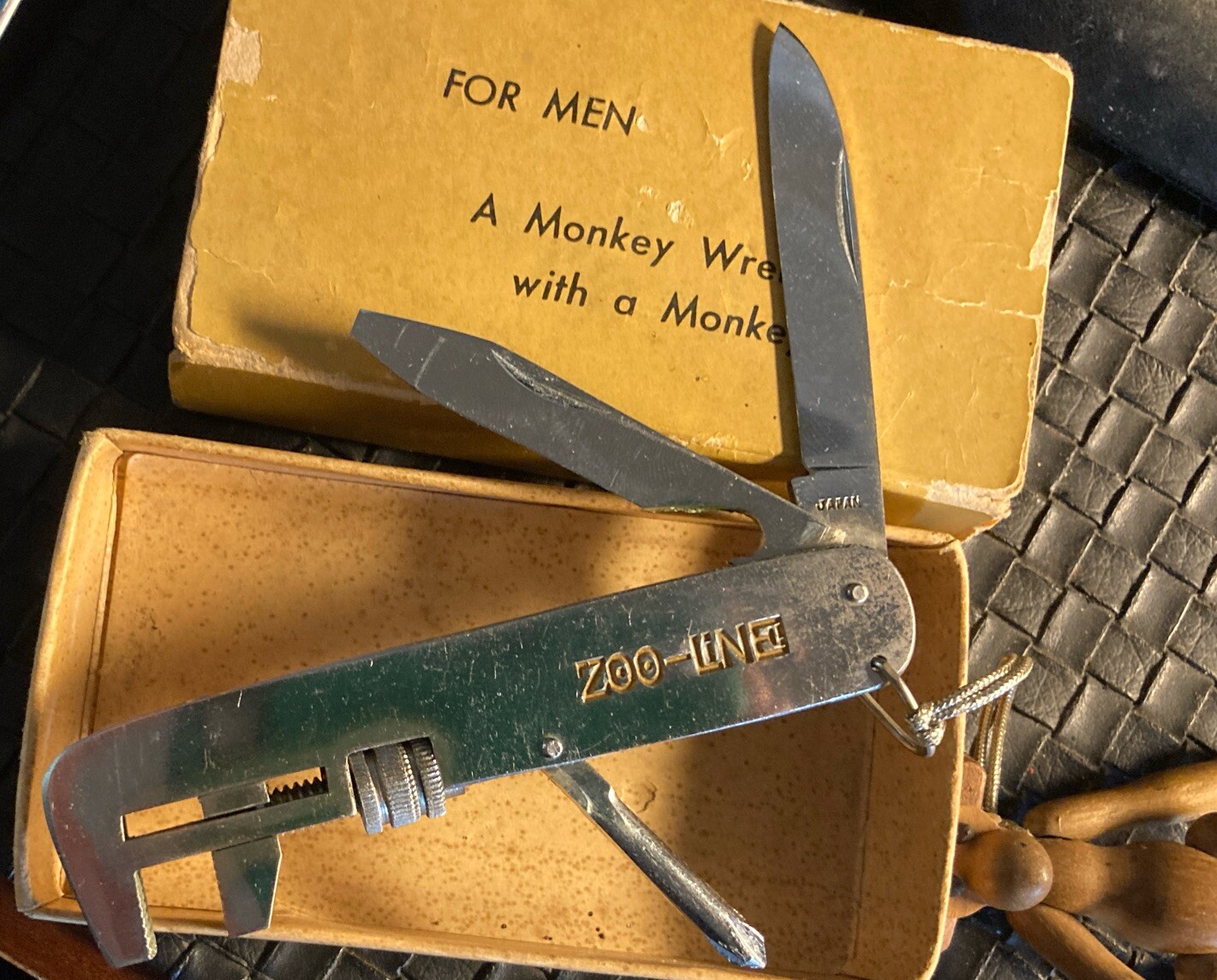Vintage Zoo-line ‘For Men ~ A Monkey Wrench With A Monkey’ Orig Box - Excellent!