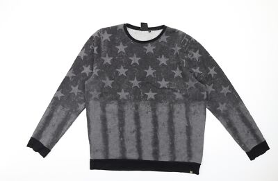 Two Bucks Damen Sweatshirt grau Polyestermischung Größe XL