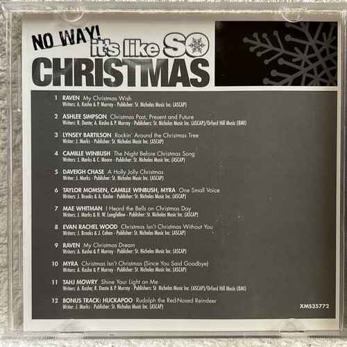 No Way! It's So Like Christmas CD 2007 Raven Ashlee Simpson Evan Rachel Wood - Picture 4 of 5