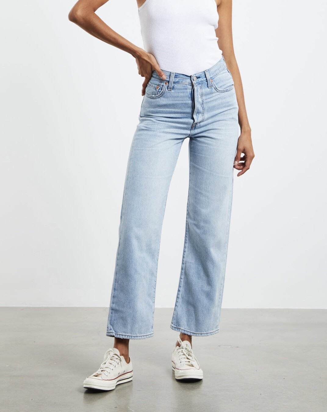 Levi's Premium Ribcage Straight Ankle Jeans Bernal Middle Road Size 27 NEW  $108 | eBay