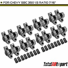 16x 17-4ph Roller Rocker Arms For Chevy Sbc 350 1.5 Ratio 716 Self-aligning