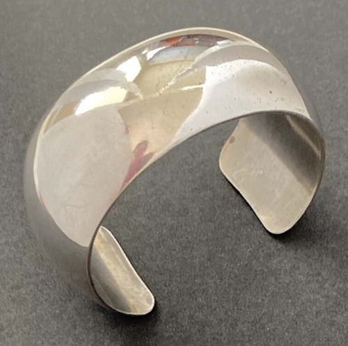 Tom Hawk Native American Solid Sterling Silver Cuff Bracelet Signed, 55 Grams - Picture 7 of 10