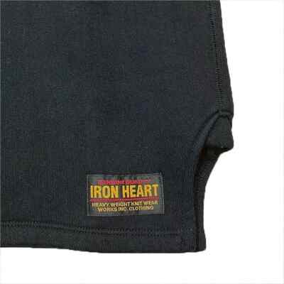 IRON HEART IHTL-2401 Henley neck Sweater White Black Sweatshirts