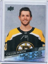 2020-21 Upper Deck Young Guns Callum Booth Rookie     Card 704