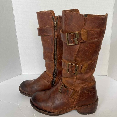 Dr. Martens Jolie Biker Brown Leather 