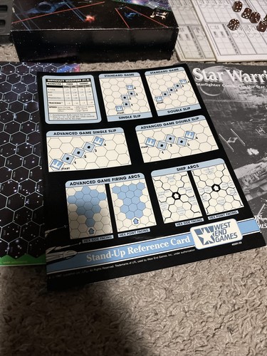Star Wars 1984 WEG West End Games Star Warriors Game - used & Complete - Picture 12 of 14