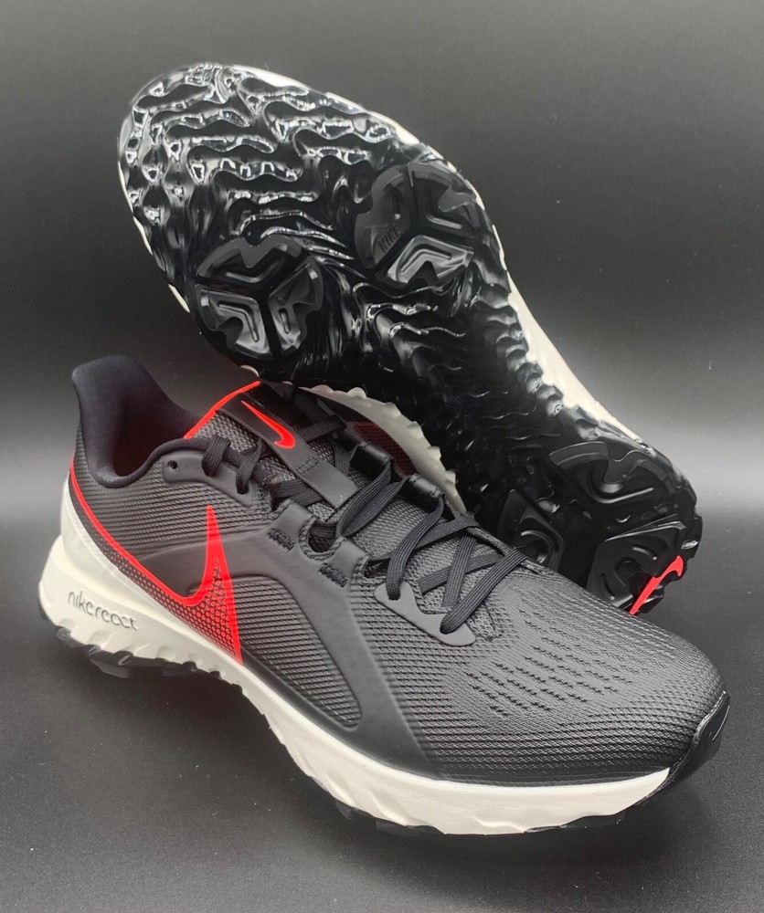 Nike React Infinity Pro Golf Shoes Men Size 8.5 Black Red White CT6620 002