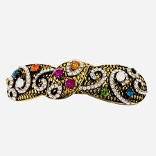 USA GLAM VINTAGE BARRETTE Hair Clip Hairpin Rhinestone Crystal Multi Color E14