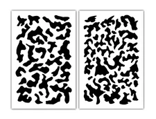 2 DESIGNS Mylar Camo Stencils Camouflage Gun Paint Cerakote Small Army Multicam