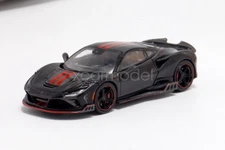 DCM 1:64 Scale Black F8 Keyvany Racing Sports Diecast Metal Toy Model