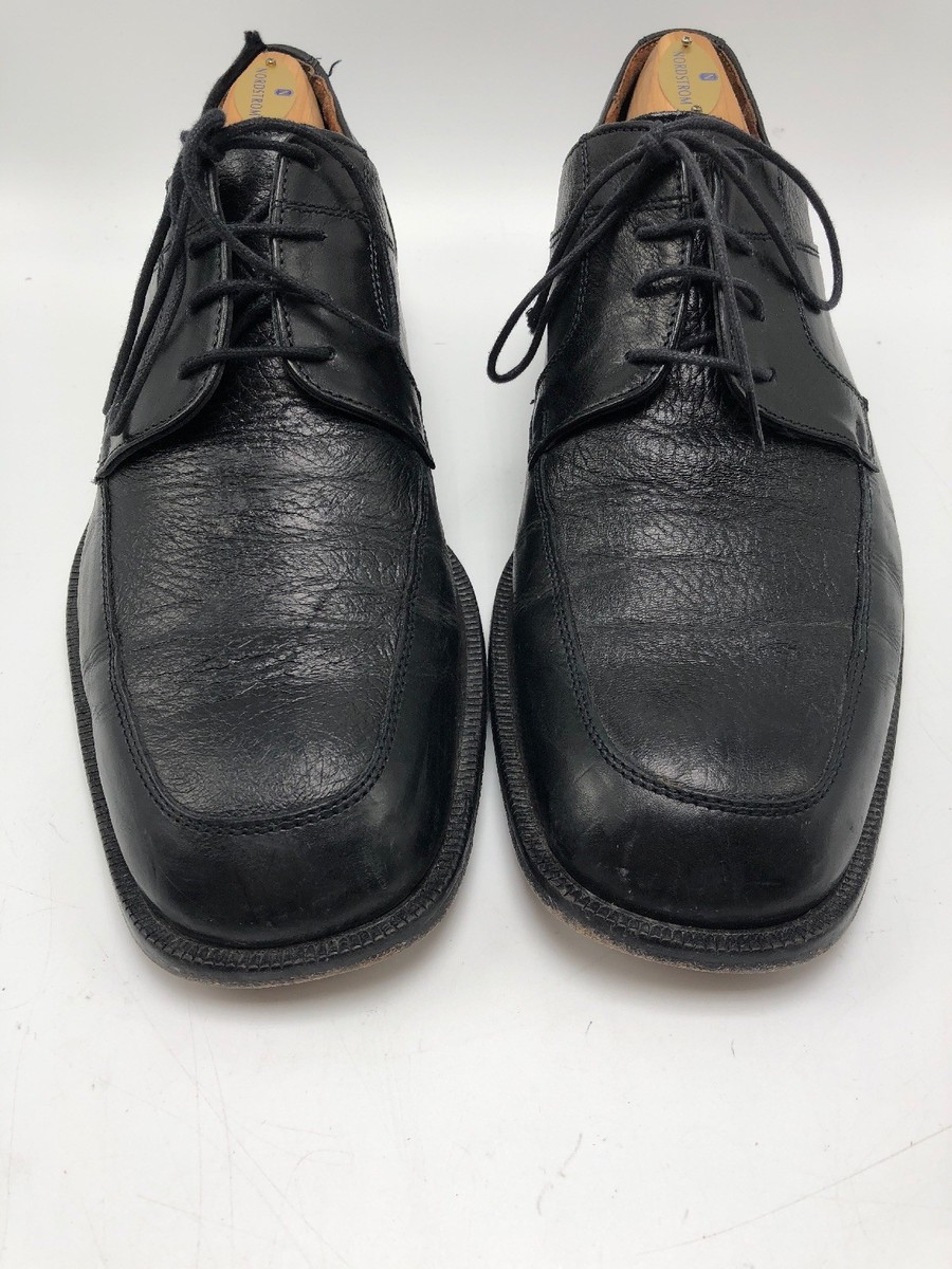 Brass Boot - Italy Black Leather Round Toe Dress Oxfords  display picture 1
