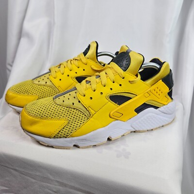 Mens Nike Air Huarache Run Tour Yellow White Running Shoes