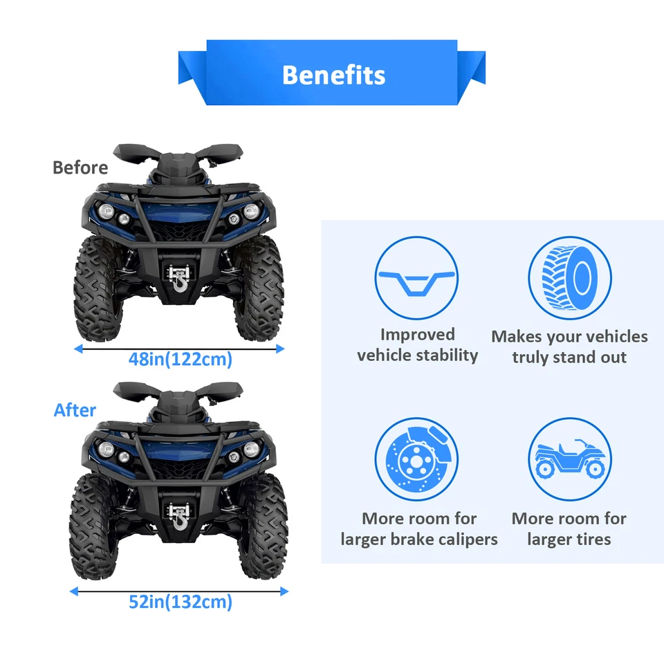 4Pcs 2.0" Wheel Adapter Spacer 4x137mm for Can-Am Maverick Defender Traxter - Image 3 of 4