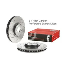 FITS MERCEDES E400D 2018-2023 S213 BREMBO FRONT DRILLED BRAKE DISCS HIGH CARBON