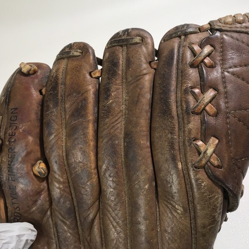 Guante de béisbol vintage Stan Musial Montgomery Ward 60-21206 derecho como está - Imagen 8 de 12