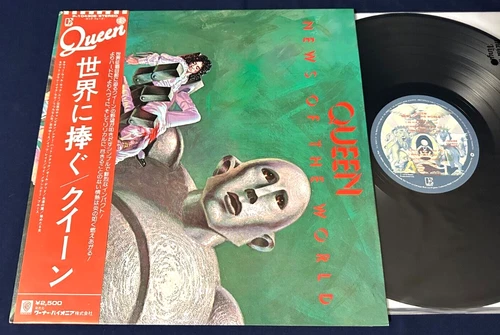 QUEEN ~NEWS OF THE WORLD~1977 Japan 1st Press Obi Audiophile Vinyl TOP SHELF NM