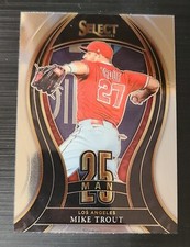 2021 Panini Select Baseball Mike Trout 25 Man #25M-7 Los Angeles Angels